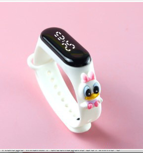 Reloj de muñeca Reloj electrónico de anime Crayon Shin-chan Reloj de escuela primaria de jardín de infantes led a prueba de agua