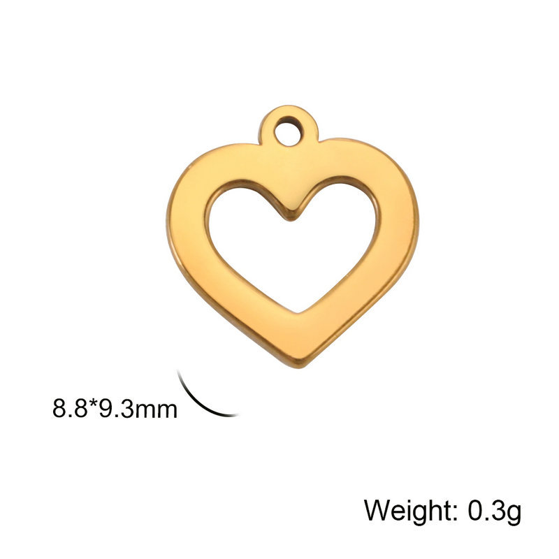 Hollow heart (gold)