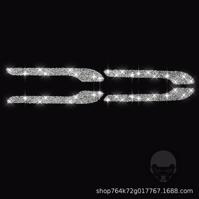 Suitable for Tesla Model 3 car interior diamond modification outer door handle diamond decoration paste (Other Automotive Interior Supplies) - exterior-door-handle-diamond