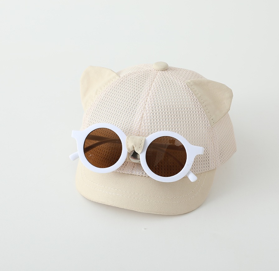 Gafas de sol para bebés, gorras de verano, gorras cortas para bebés, gorras para el sol al aire libre, gorras de béisbol para niños y niñas