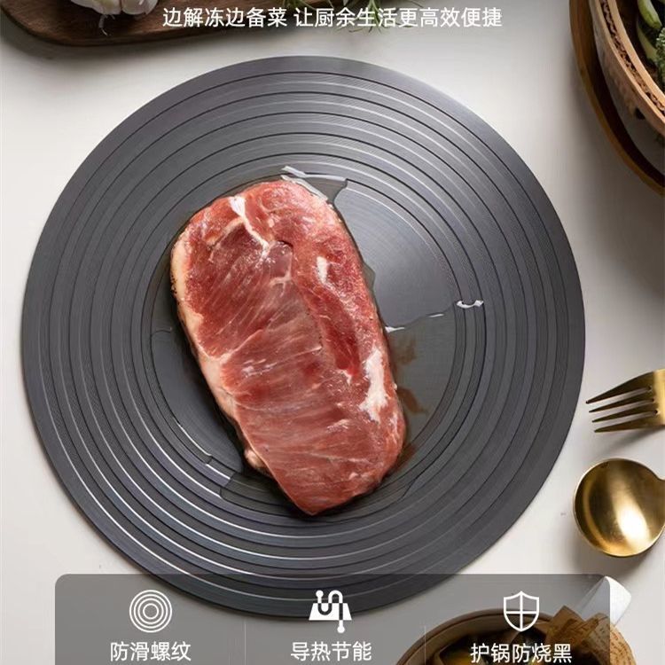 国境を越えたアルミニウム製急速解凍プレート 家庭用ガスコンロ用熱伝導プレート 焦げ付き防止 多機能ガスコンロ用熱伝導プレート|undefined
