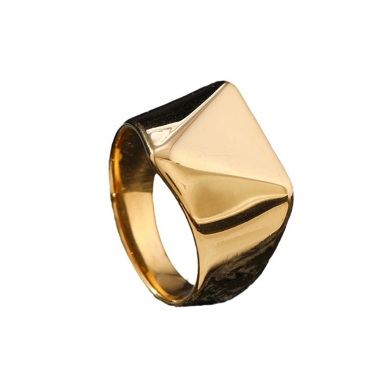 men's glossy ring stainless steel