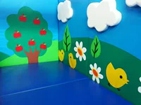 Поставка 3D мультфильм программное обеспечение для стен подстилки детский сад мягкий пакет для защиты детей развлекательные сооружения мягкие коврики для стен коврики