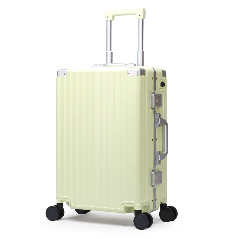 Equipaje PC maleta marco de aluminio caja de la carretilla rueda universal USB estudiante Masculino Femenino multi-función de la contraseña de 28 pulgadas Bo marca