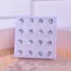 White 6mm three -dimensional diamond