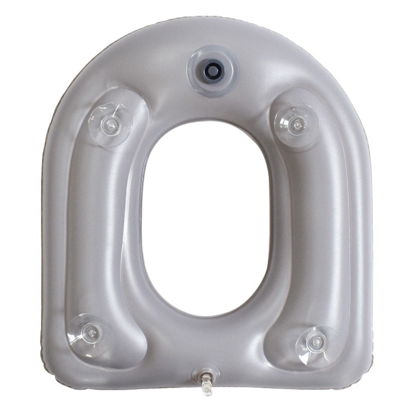 Cojín de inodoro de soplado de PVC inflable al por mayor Cojín de asiento de acné antipresión Cojín de inodoro de ventosa inflable