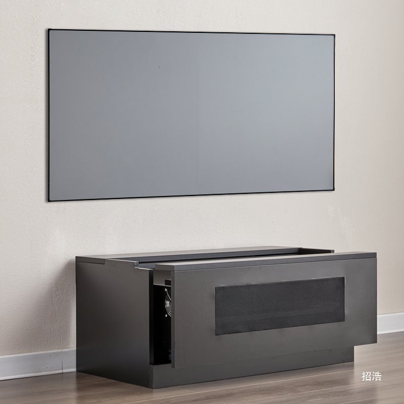 Laser Tv Cabinet Electric Intelligent Retractable Platform Automatic Linkage Short Throw Bedroom 100inch Projection Cabinet Fully Equipped