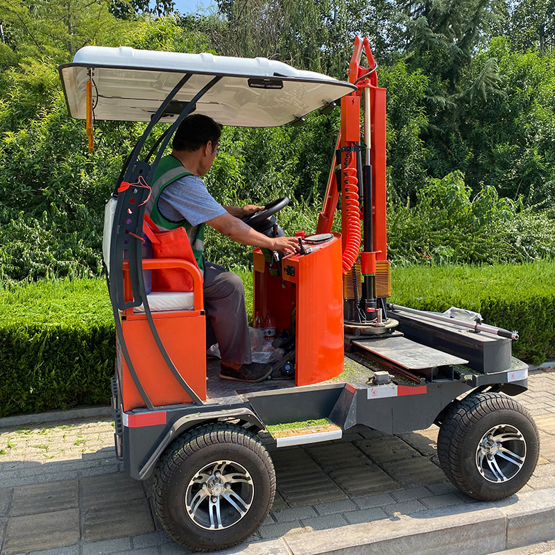 驾驶式电动绿篱修剪机公路绿化隔离带灌木高空树枝自动避障割草车