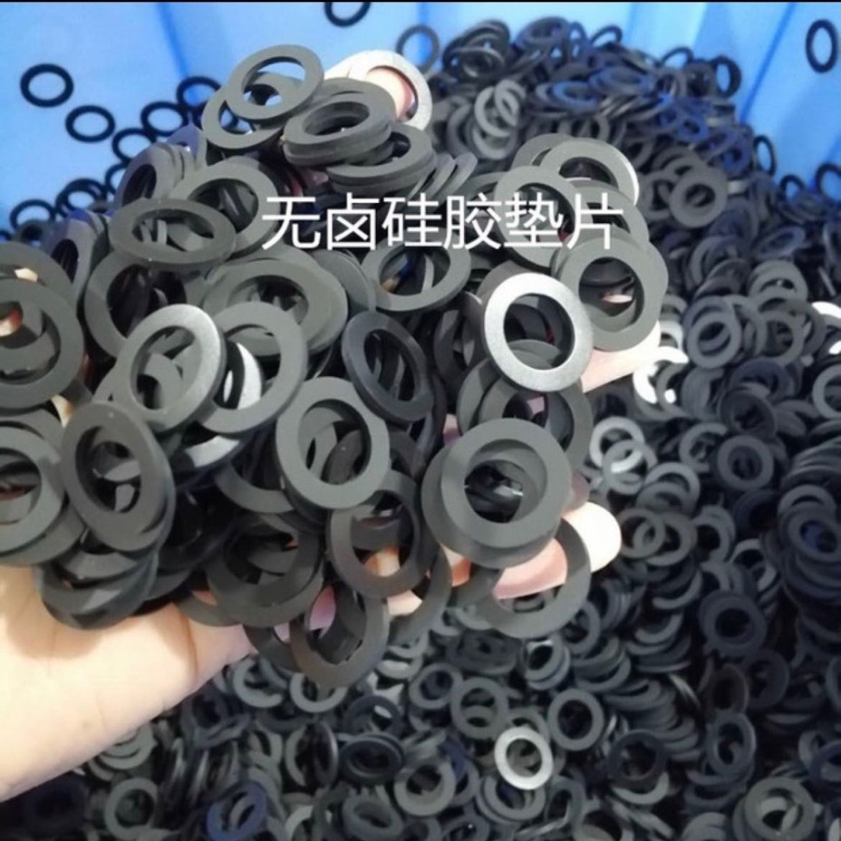 硅胶垫圈防滑硅胶垫片圆形防水硅胶平垫圈自粘硅胶防滑减震垫