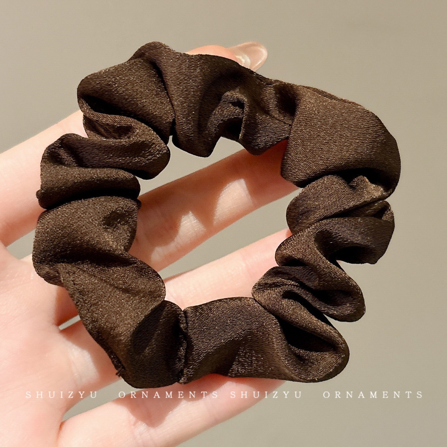Coletero Scrunchie de Encaje con Flor de Alta Elasticidad para Mujer
