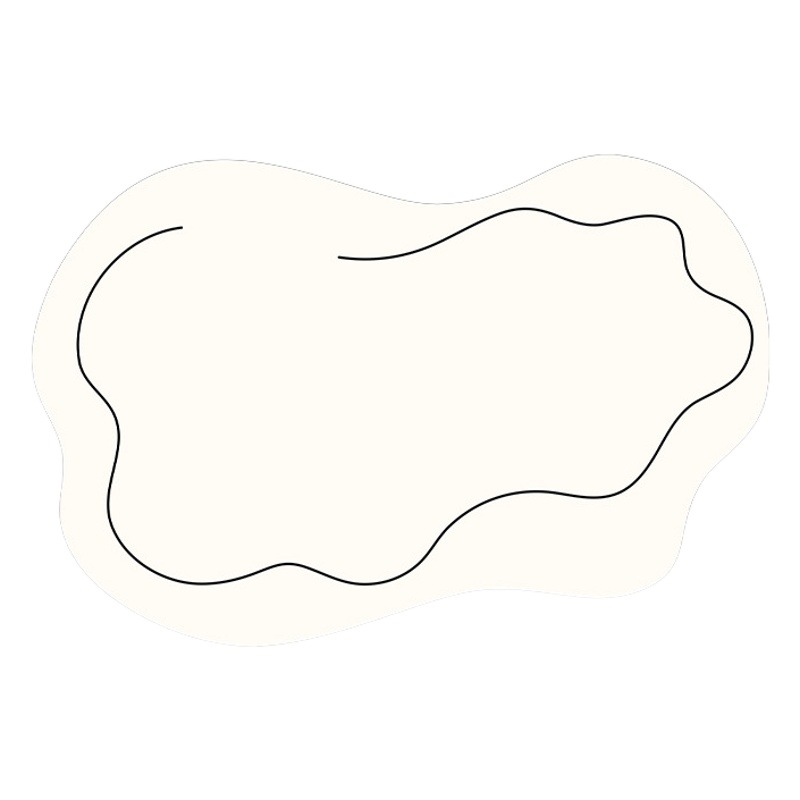 En stock fresco ins Cachemira-como alfombra de felpa crema nube grupo sala de estar alfombra chica dormitorio en forma de cama Manta