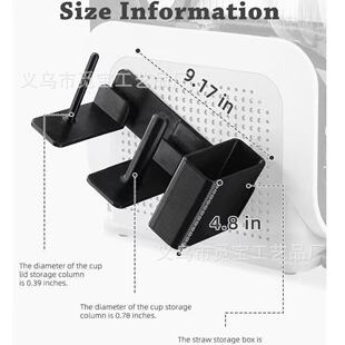 Cup Organizer thick and thin straw cup milk tea shop thin straw storage box rack commercial straw storage box
