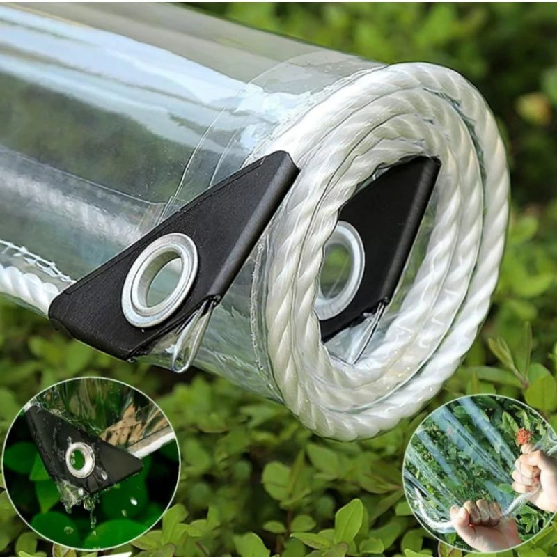 Wholesale transparent pvc crystal tarpaulin thickened tarpaulin sun…