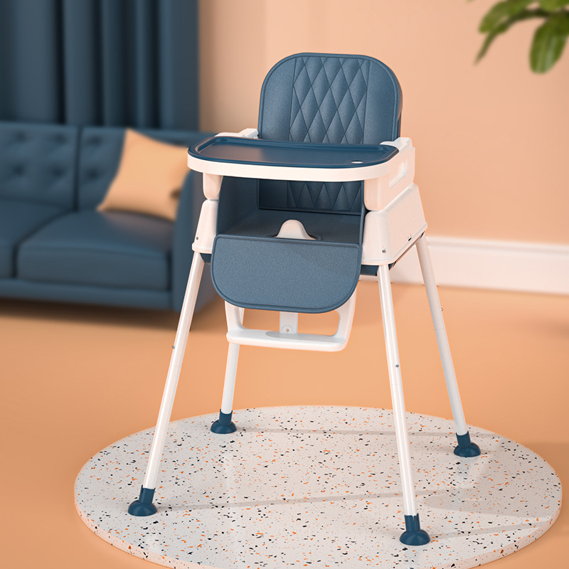 Baby Dining Chair Children's Dining Seat Foldable Portable Multi-functional Baby Household Dining Table Learning Chair