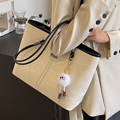 包包女今年流行大容量托特包時尚質感休閒百搭大學生上課包通勤包