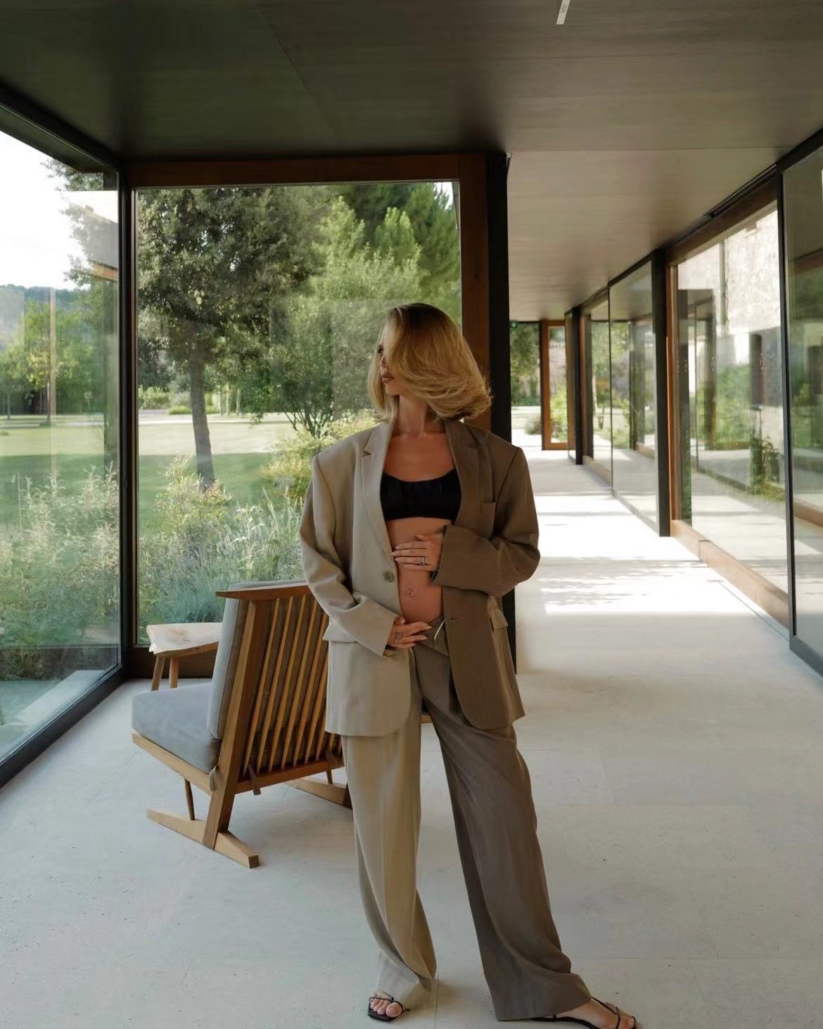 2024 Cross-border Fashion Two-tone Casual Suit Set Large Stock Available A3108_ecoleips.com