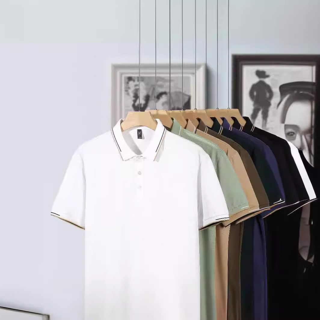 Camisas de polo uniformes de clase de estudiantes ropa de trabajo personalizada impresión LOGO verano solapa camisa de grupo de mangas cortas bordado diy