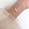 2165#can adjust the pearl bracelet