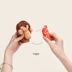 オリジナル正規版パベスソーセージ犬引きソーセージぬいぐるみ鍵ストラップかわいい子犬ストラッププレゼント卸売り