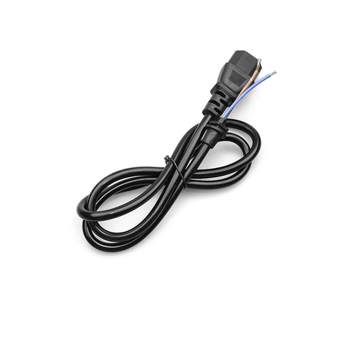 1-meter single-head pure copper T-shaped cross-tail power cord with clamps for 2-core electric bike charger input connection cord