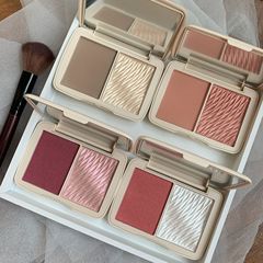 Beauty NOVO Dual Color Blush Contouring Palette Face Brightening Highlight Blush Contouring All-in-One Palette Nose Shadow Powder