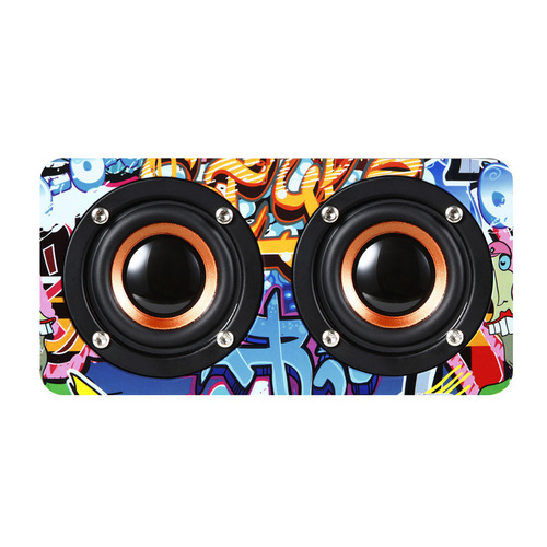 M5 Home Wooden Wireless Bluetooth Mini Speaker Phone Computer Desk Speaker LOGO Gift Colorful