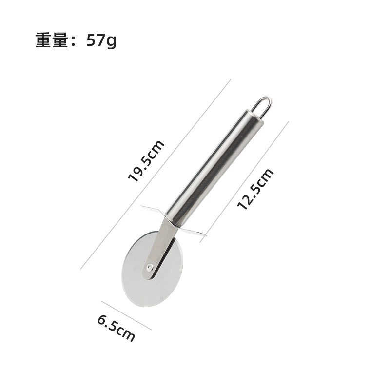Comercio exterior de acero inoxidable herramientas de cocina cuchillo de pizza raspador de alambre prensador de ajo cortador de patatas cuchillo de piel herramientas de horneado