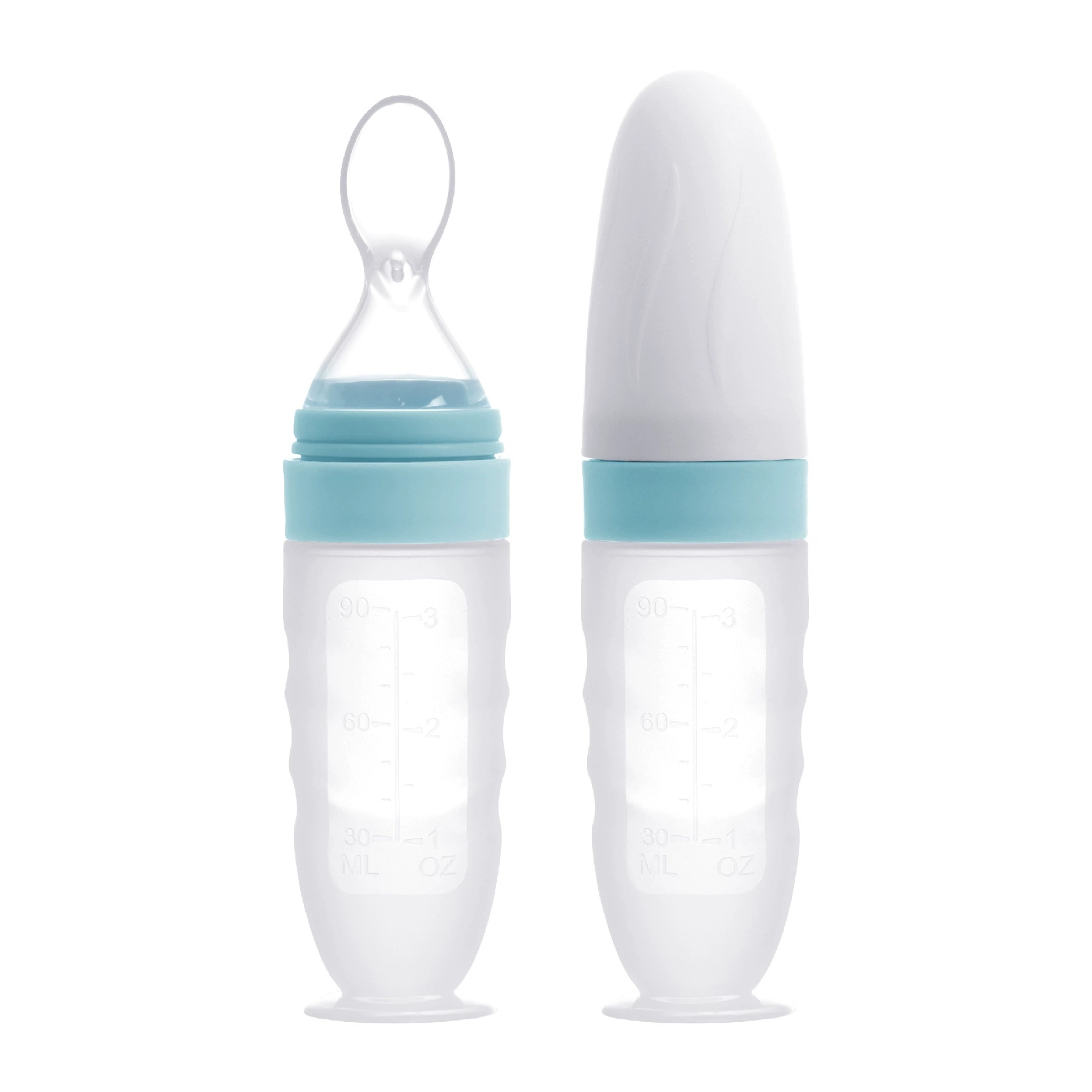 Детская силиконовая ложка для кормления из рисовой бутылочки с присоской Дополнительная кормушка для кормления Рисовая паста Варенье для кормления