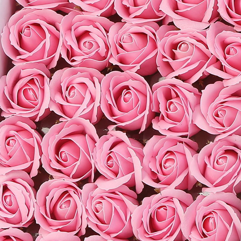 Suministros del fabricante al por mayor 520 Día de San Valentín chino jabón grueso de tres capas flor de agua jabón DIY cabeza de rosa