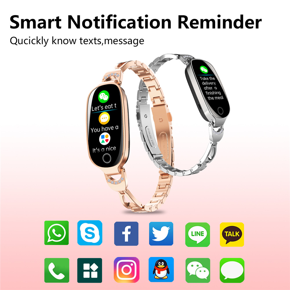 Cross-Border New F81 Women's Smart Bracelet Menstrual Period Tracking Blood Pressure Red Light Sleep Health Monitoring Sports Watch