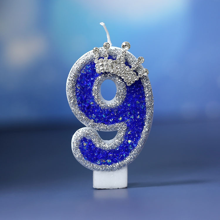 Venta al por mayor original nueva vela digital Sueño Azul estilo pastel de cumpleaños vela AliExpress Amazon Venta caliente