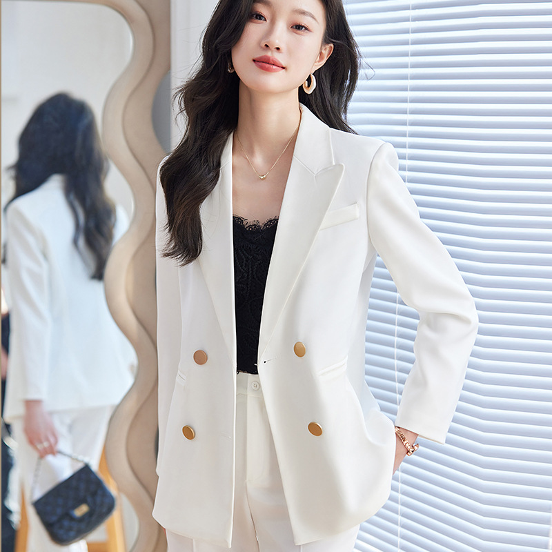 Spring autumn black professional long-sleeve