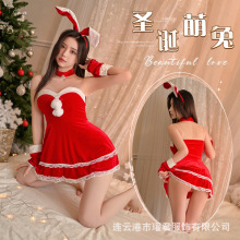 圣诞节兔女郎情趣内衣禁欲网红战袍免脱调情睡衣纯欲火辣制服诱惑