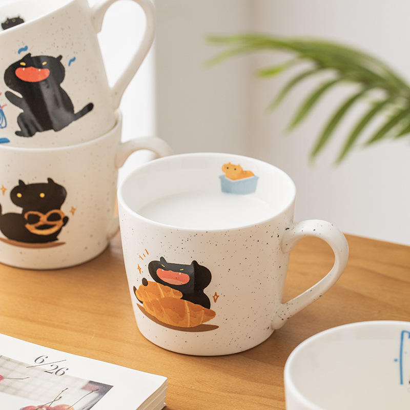 Ceramic Coffee Mug For Home And Office, Exquisite Couple Water Cup_voghion.com