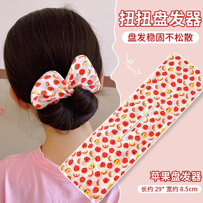 Lazy Magic Bowknot Clip retorcido Cabeza de disco Horquilla para niños Horquilla para el cabello Mujer 2025 Nuevo artefacto de cabeza de bola