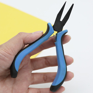 Teflon flat pliers DIY hand-tied hook pliers jewelry pull wire pliers pull wire pliers plastic handle tool pliers