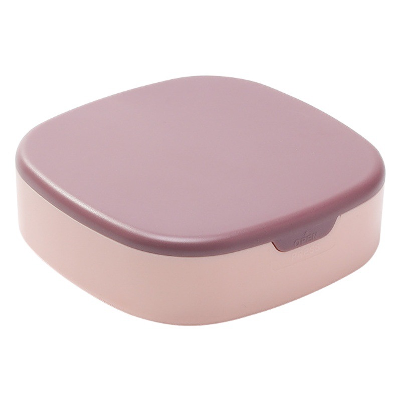 Caja de joyería portátil de viaje con espejo de maquillaje caja de almacenamiento de joyas collar anillo pendientes compartimento caja de organización