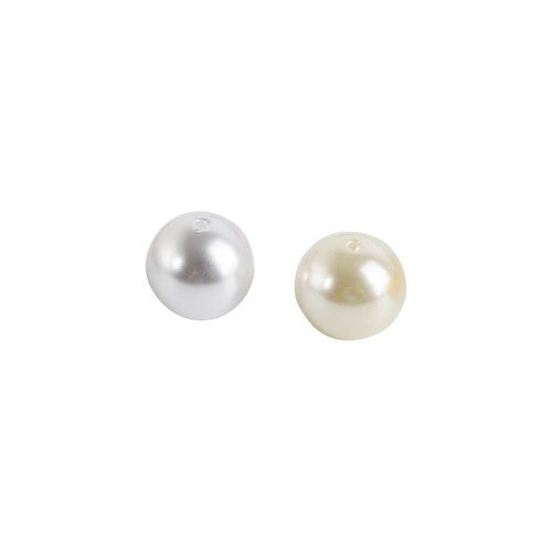 High-lit ABS imitation pearl spacer beads with holes for clothing accessories DIY handmade bead stringing jewelry components