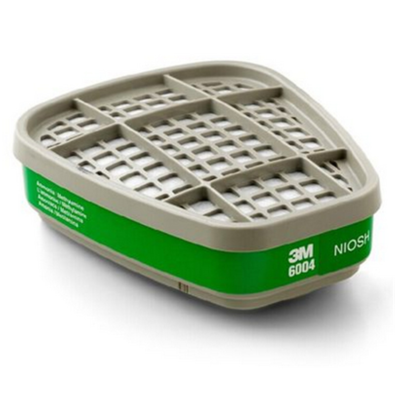 3M 6004CN 活性炭滤毒盒 防化工农药防氨气甲胺过滤盒 2只/包