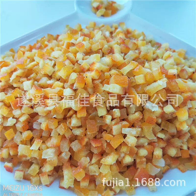 厂家供应 3-5MM橙皮粒 奶茶烘焙原料 橙皮丁 糖渍橙皮粒