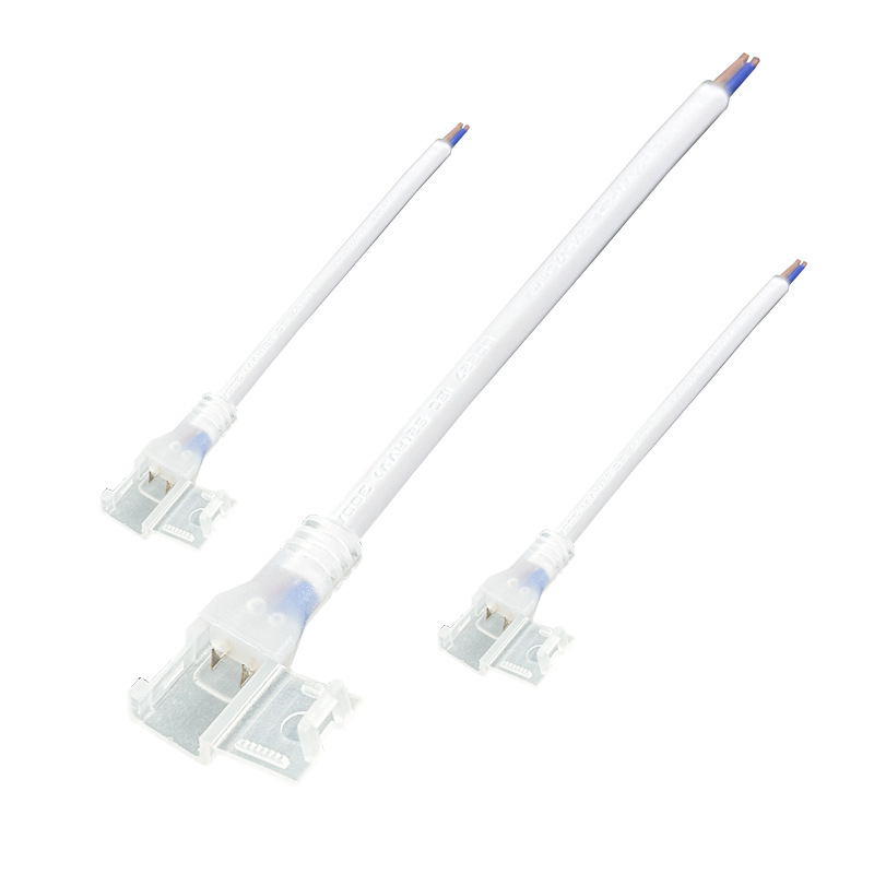 12V / 24V / 220V encapsulado adhesivo correa de lámpara LED impermeable cableado frontal 6 * 12mm barra de neón sin soldadura conector de perforación
