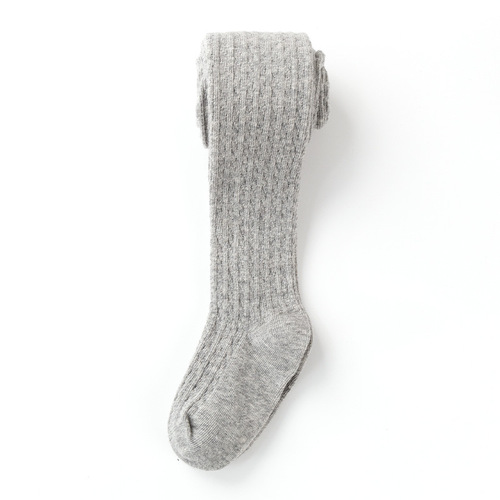 Children's pantyhose spring and autumn cotton new baby girl leggings girls white dance socks autumn thick ones