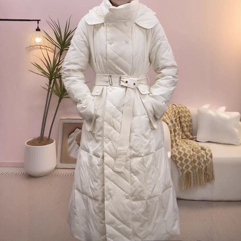 2025 Winter New Arrivals Boutique Brand Fashion Versatile Slim-Fit Tie-Waist Slimming Warm down Jacket 908 2025 Winter New Arrivals Boutique Brand Fashion Versatile Slim-Fit Tie-Waist Slimming Warm down Jacket 908