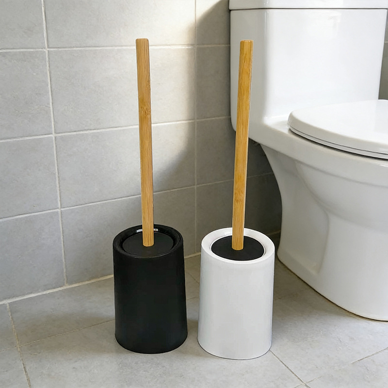 Juego de Cepillo para Inodoro de Pie con Mango Largo para Baño