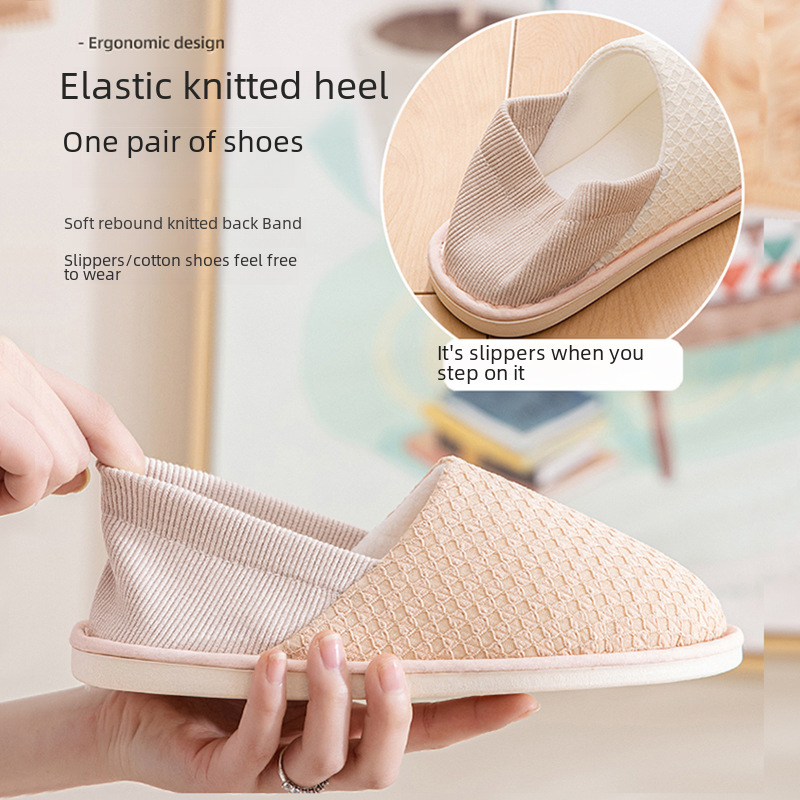 Yuezi Shoes Spring and Autumn Bag Heel Postpartum Pregnant Women's Shoes Autumn and Winter Pure Cotton Soft Bottom Breathable Indoor Maternal Home Cot_voghion.com