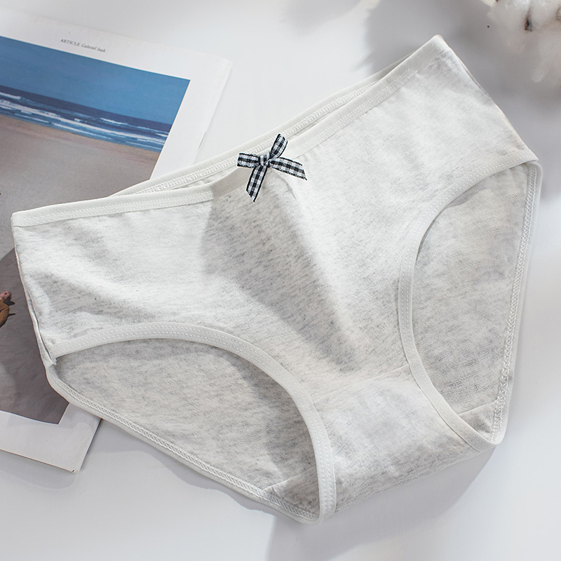 28g Weight Low Waist Panties Waist Panties Lingerie Type Cotton Fabric Type 1 Piece Quantity Breathable Function Solid Color, Bow Knot Pattern All Seasons Season Women's Gender Casual, Elegant, Lady Style Solid Color Bow Knot Breathable Low Waist Panties 4