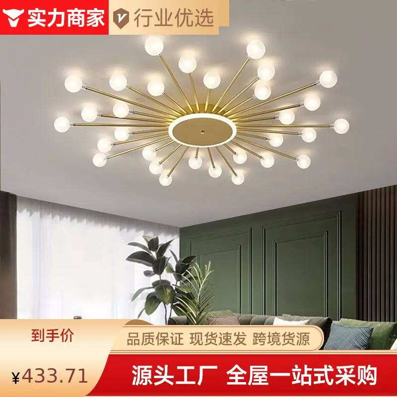 北欧网红爆款房间卧室吸顶灯现代简约大气轻奢创意款客厅灯