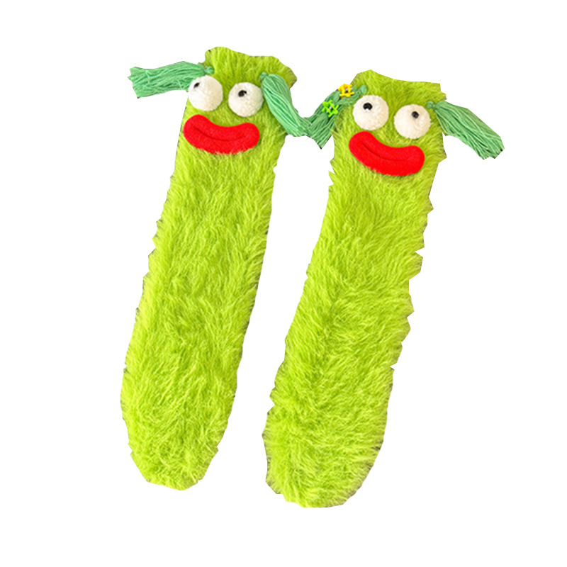 Calcetines Peludos de Piso para Dormir de Fibra de Acetato Engrosados para Invierno y Casa image 6