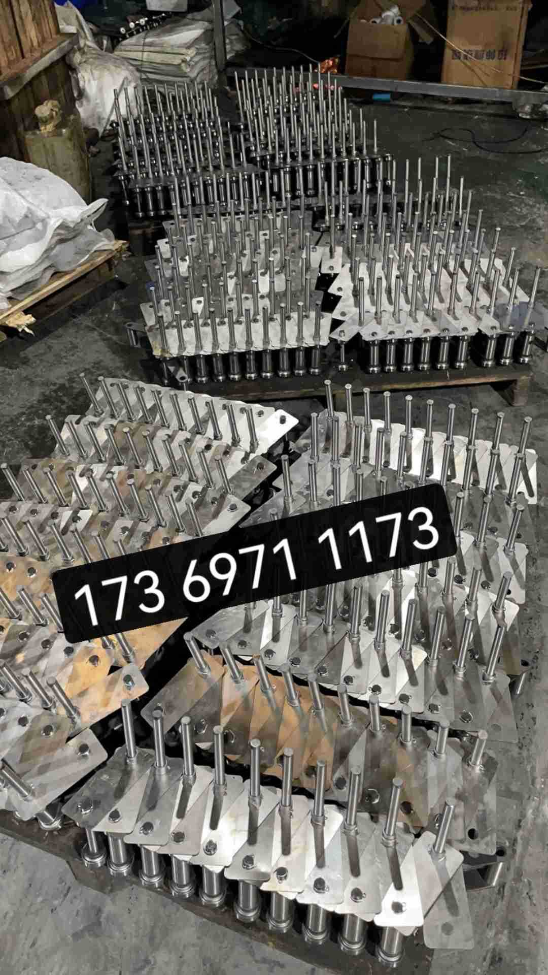 节距101.6加长轴涂装链条地轨线链条不锈钢盖板长寿链条涂装链