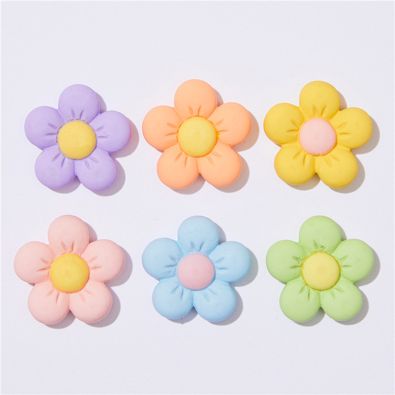 卡通花朵树脂饰品配件 diy童趣奶油胶手机壳自制发夹水杯鞋扣材料